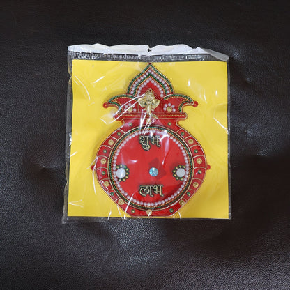Decorative Kalash Wall Hanging with Shubh Labh (1 Pc)