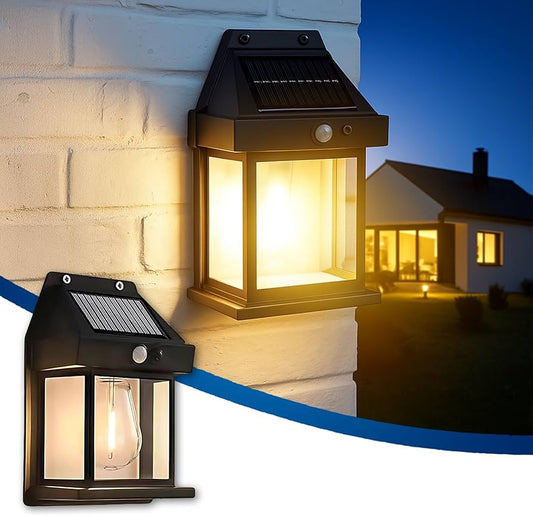 Solar Wall Lamp – Wireless Outdoor Light with Motion Sensor & 3 Modes