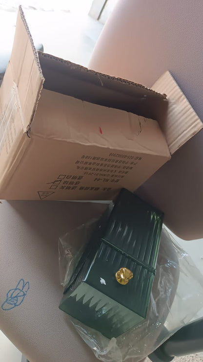 Square Plastic Storage Box with Flip Lid (1 Pc)